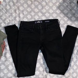 hollister black jean pants